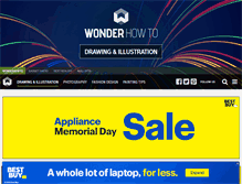 Tablet Screenshot of drawing.wonderhowto.com