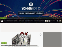 Tablet Screenshot of film-lighting.wonderhowto.com