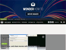 Tablet Screenshot of movie-maker.wonderhowto.com