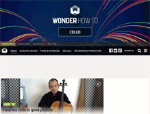 Tablet Screenshot of cello-lessons.wonderhowto.com