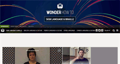 Desktop Screenshot of learn-sign-language.wonderhowto.com