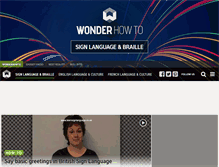 Tablet Screenshot of learn-sign-language.wonderhowto.com