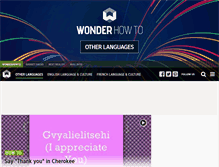 Tablet Screenshot of learn-a-language.wonderhowto.com