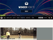 Tablet Screenshot of golf.wonderhowto.com