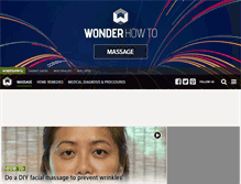 Tablet Screenshot of massage-tutorials.wonderhowto.com
