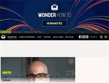 Tablet Screenshot of humanities.wonderhowto.com