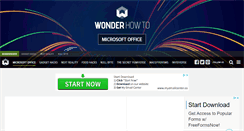 Desktop Screenshot of microsoft-office.wonderhowto.com