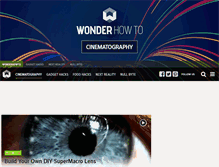 Tablet Screenshot of cinematography.wonderhowto.com