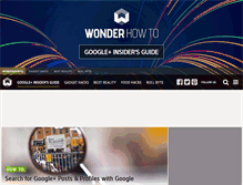 Tablet Screenshot of googleplus.wonderhowto.com