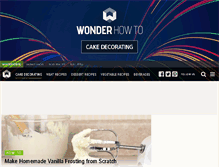Tablet Screenshot of cake-decorating.wonderhowto.com