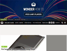 Tablet Screenshot of mp3.wonderhowto.com