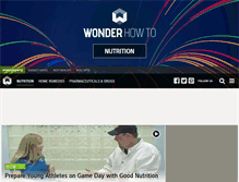 Tablet Screenshot of nutrition.wonderhowto.com