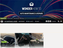 Tablet Screenshot of diy-auto-repair.wonderhowto.com