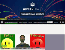 Tablet Screenshot of learn-italian.wonderhowto.com