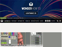 Tablet Screenshot of lightwave-3d.wonderhowto.com