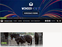 Tablet Screenshot of horse-riding.wonderhowto.com