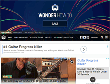 Tablet Screenshot of bass-lessons.wonderhowto.com