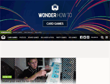 Tablet Screenshot of card-games.wonderhowto.com